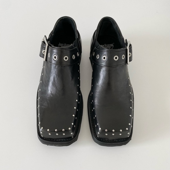 John Fluevog Foyt Slip-On Buckle Shoes - Picture 2 of 12